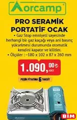 ORCAMP PRO SERAMİK PORTATİF OCAK